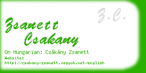 zsanett csakany business card